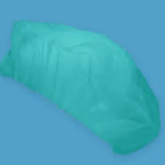 Mercator CLIP körgumis hajháló nővérsapka - zöld, 100 darabos kiszerelésben thumbnail 1