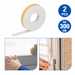 KINZO Ablaktömítő gumi E-profil fehér 300x0,9x0,4cm 50gr thumbnail 1