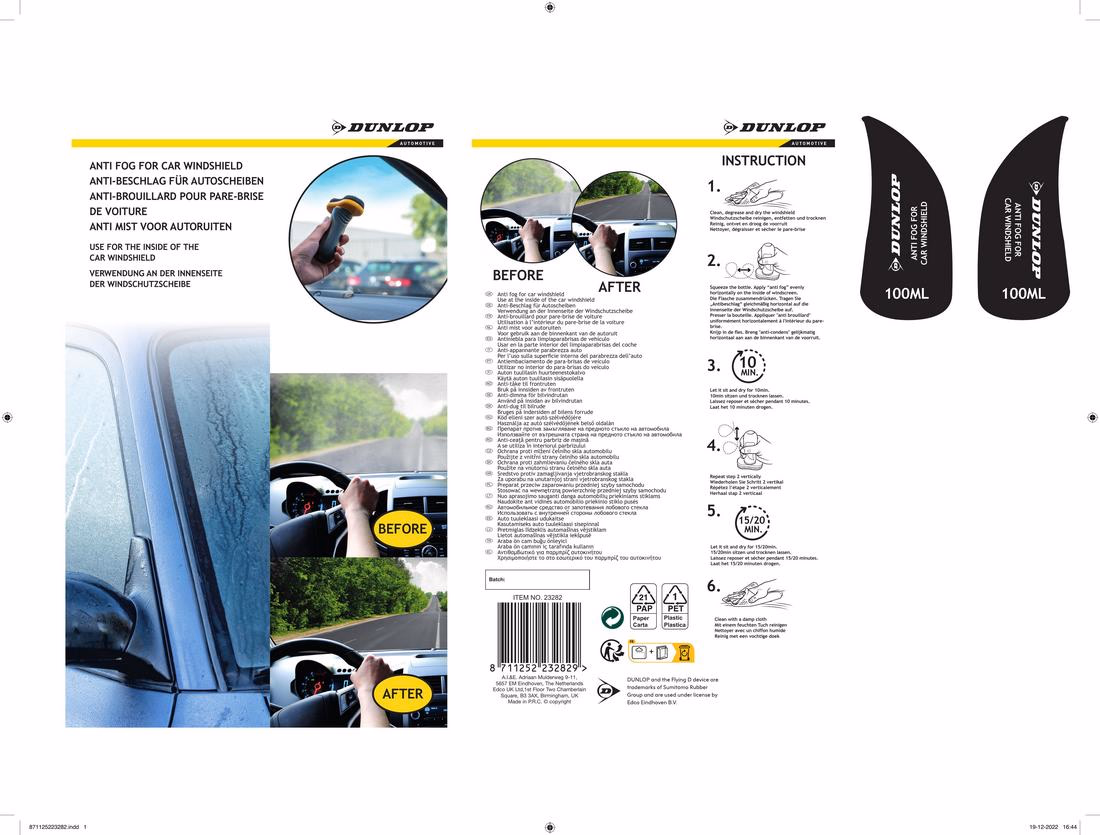 DUNLOP Kondenzációgátló szivacs 100ml folyadékkal - Image 1 of 5