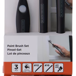 BLACK+DECKER Ecset készlet műanyag nyéllel 3db (38mm; 14mm; 10mm) thumbnail 2