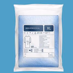 Mercator higiéniai köpeny nem szőtt textil anyagból, kék, 10 darabos csomag thumbnail 2