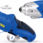 KINZO Akkus csavarozó bitfejekkel 3,6V, 1300mAh Li-ion, Max 4 Nm thumbnail 4