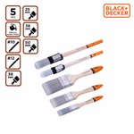 BLACK+DECKER Ecset készlet 5db (50-38-25-12-10mm) minden festékhez, fa nyél