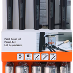 BLACK+DECKER Ecset készlet kör alakú fejjel 5db (2*16mm; 12mm; 2*8mm) minden festékhez, műanyag nyél thumbnail 4